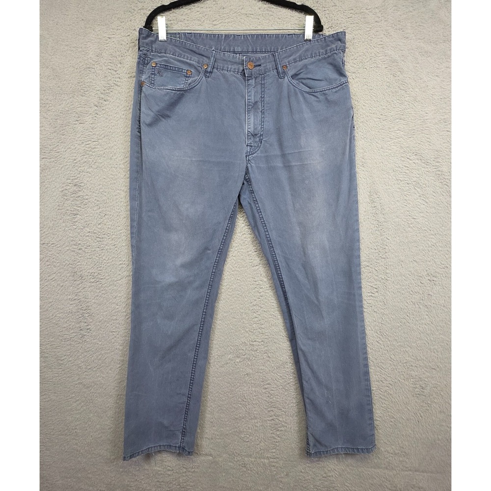 Ralph Lauren Pants Mens‎ 36x30 Blue Varick Slim Straight Chino Grunge Classic